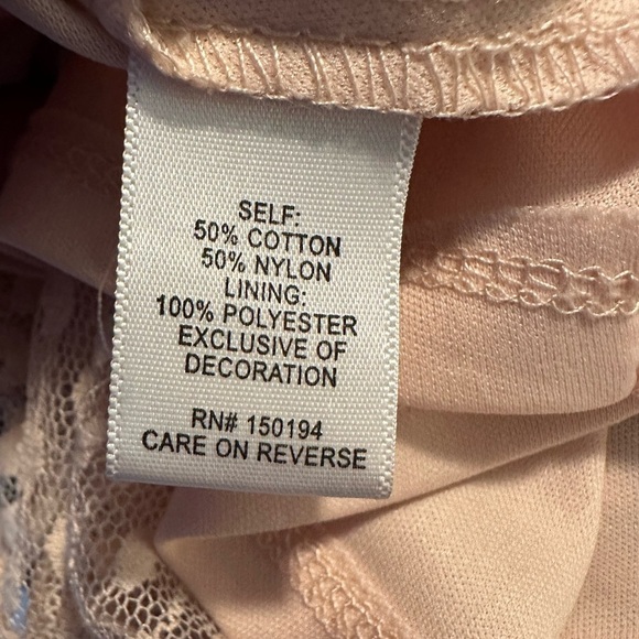 Heart Soul Pink Partly Sheer Short Sleeve Blouse - Picture 2 of 4